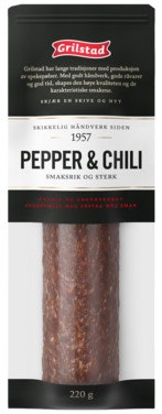 Bilde: © Grilstad / Oda Grilstad Hel Spekepølse Med Pepper & Chili