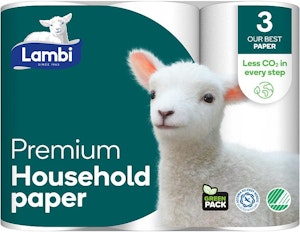 Lambi Premium 3pk tørkerull