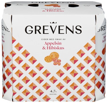 Bilde: © Grevens / Oda Grevens Grevens Appelsin & Hibiksus 6 x 0,5l