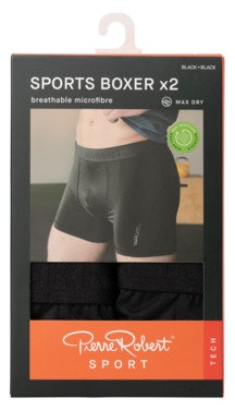 Bilde: © Pierre Robert / Oda Pierre Robert Boksershorts i mikrofiber, Herre Sort, str. M