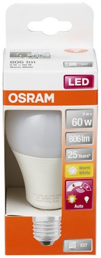 Bilde: © Osram / Oda Osram Led Cl A 60 Matt E27 Dagslyssensor