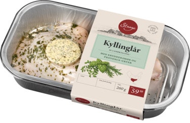 Bilde: © Stanges Gårdsprodukter / Oda Stanges Gårdsprodukter Kyllinglår med Smør Rett i Ovnen