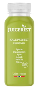 Juiceriet Kaldpresset Spinatjuice Spinat, Stangselleri, Eple, Agurk, Persille og Sitron