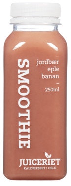 Bilde: © Juiceriet / Oda Juiceriet Smoothie Jordbær, Eple og Banan, 250 ml
