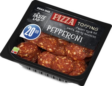 Bilde: © REMA 1000 / Oda REMA 1000 Pepperoni Topping Taste Lab