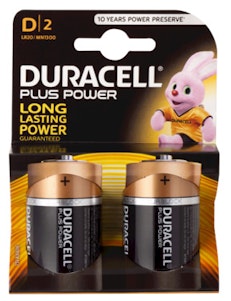 Duracell Batteri D Plus Power