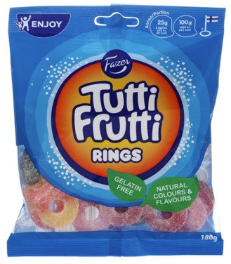 Bilde: © Fazer / Oda Fazer Tutti Frutti Rings