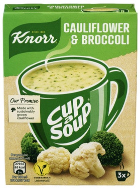 Bilde: © Knorr / Oda Knorr Blomkål & Brokkolisuppe Cup a Soup