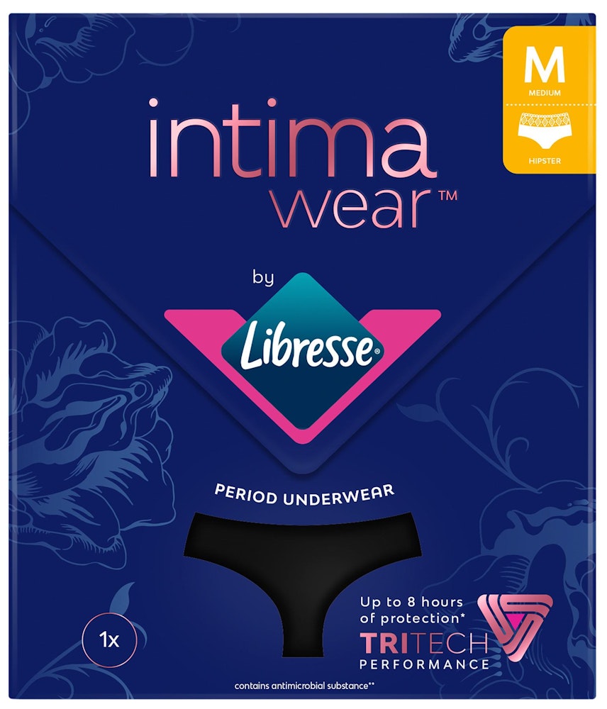 Libresse Intimawear Hipster menstruse Sort, str. M