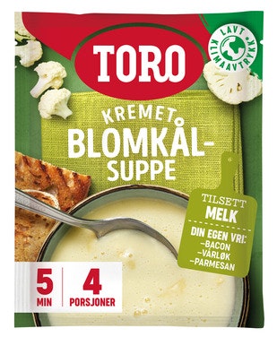 Bilde: © Toro / Oda Toro Kremet blomkålsuppe