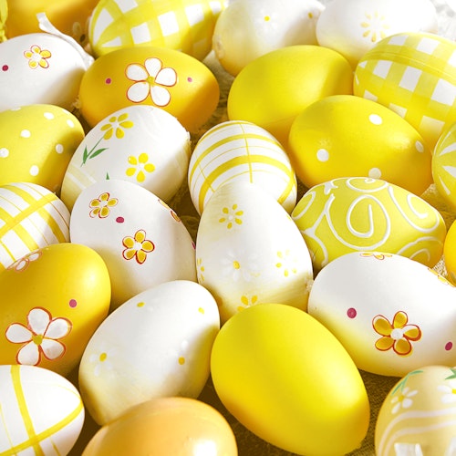 Bilde: © Paper + Design / Oda Paper + Design Påskeservietter Yellow Eggs 3 lag, 33x33 cm