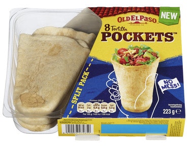 Bilde: © Old El Paso / Oda Old El Paso Tortilla Pockets 8stk