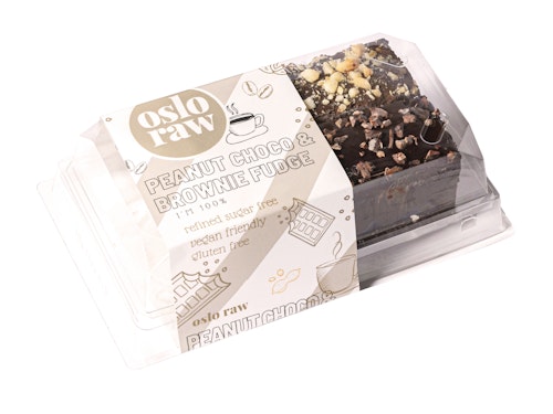 Bilde: © Oslo Raw / Oda Oslo Raw Peanut Choco & Brownie Fudge Vegansk