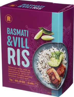 Bilde: © REMA 1000 / Oda REMA 1000 Basmatiris Villris 8 x 125g, Boil-in-bag