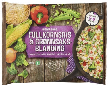 Bilde: © REMA 1000 / Oda REMA 1000 Fullkornsris & Grønnsaker
