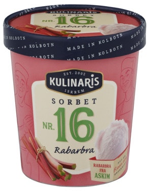 Bilde: © Kulinaris / Oda Kulinaris Sorbet av Rabarbra