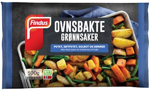 FINDUS Ovnsbakte Grønnsaker Urter Sitron og Hvitløk