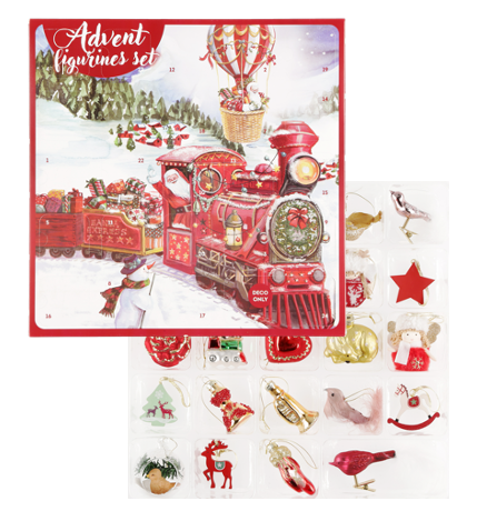 Bilde: © Clas Ohlson / Oda Clas Ohlson Adventskalender "julenisse" med julepynt