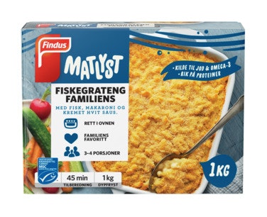 Bilde: © Findus / Oda Findus Familiens Fiskegrateng