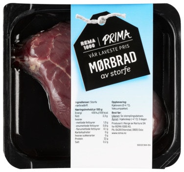 Bilde: © Prima / Oda Prima Mørbradbiff av Storfe