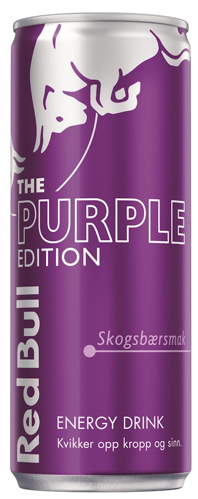 Red Bull Energidrikk Purple Edition Skogsbær