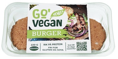 Go’Vegan Plantebasert Burger 2stk