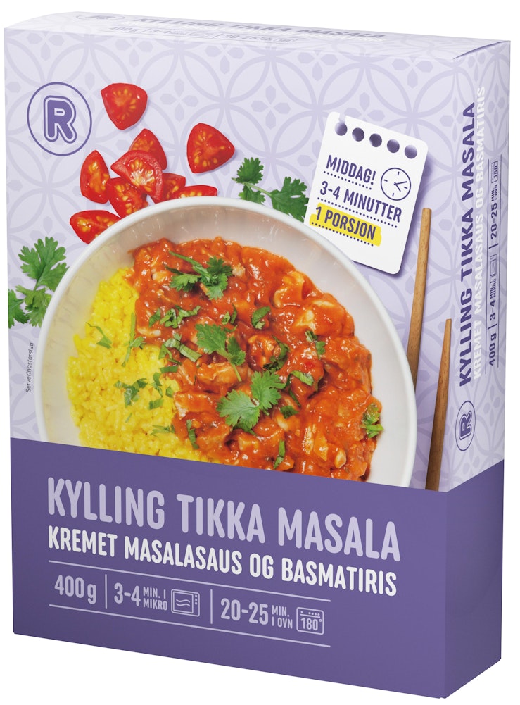 Kylling Tikka Masala Kremet masalasaus og basmatiris, 400 g