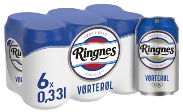 Bilde: © Ringnes / Oda Ringnes Ringnes Vørterøl 6 x 0,33l