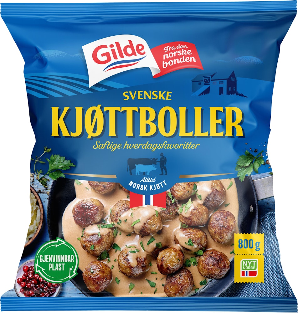 Gilde Svenske Kjøttboller Ca 60 stk