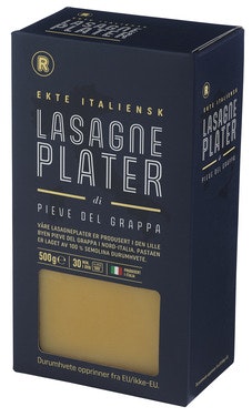 Bilde: © REMA 1000 / Oda REMA 1000 Lasagneplater 100% Durum