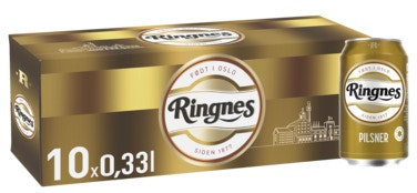 Bilde: © Ringnes / Oda Ringnes Ringnes Pilsner 10 x 0,33l