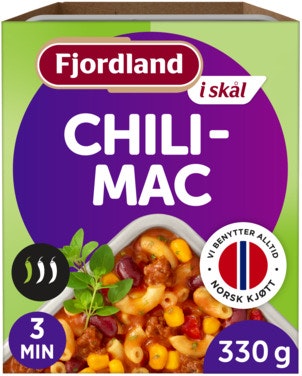 Bilde: © Fjordland / Oda Fjordland Chilimac Med kjøttdeig og makaroni