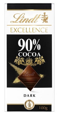 Bilde: © Lindt / Oda Lindt Excellence 90% Kakao Mørk Sjokolade