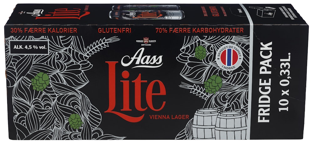 Aass Bryggeri Aass Lite fridgepack 10 x 0,33L