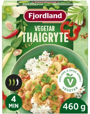Bilde: © Fjordland / Oda Fjordland Vegetar Thaigryte Med jasminris