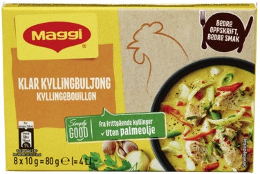 Bilde: © Maggi / Oda Maggi Klar Kyllingbuljong Terninger
