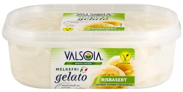 Bilde: © Valsoia / Oda Valsoia Gelato Risis Vanilje Vegansk