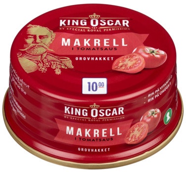 Bilde: © King Oscar / Oda King Oscar Makrell i Tomat