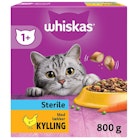 Whiskas Kylling 1+ Tørr Kattmat for Sterile Voksne Katter