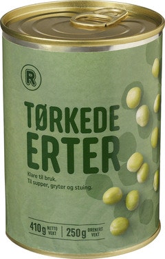 Bilde: © REMA 1000 / Oda REMA 1000 Tørkede Erter