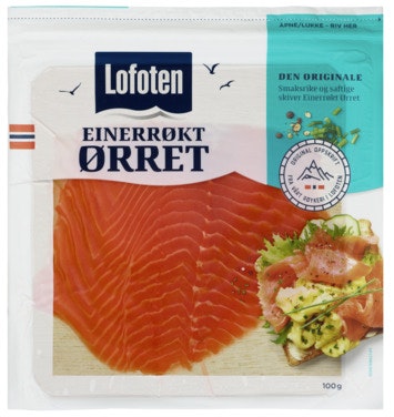 Bilde: © Lofoten / Oda Lofoten Einerrøkt Ørret Skivet