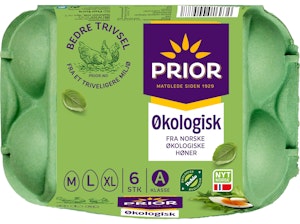Prior Økologiske Egg Str M/L/XL