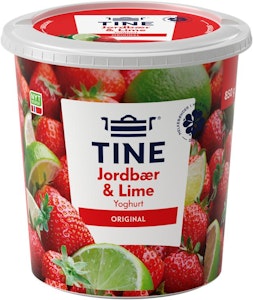 Tine Yoghurt Jordbær & Lime