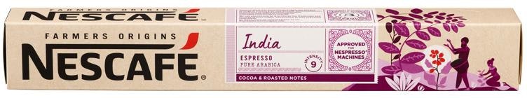 Nescafe India kapsler Farmers origins, 10 stk