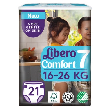 Libero Comfort Åpen Bleie Str. 7, 16-26kg