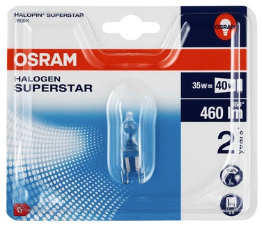 Bilde: © Osram / Oda Osram Halopin Eco 33w 240v G9