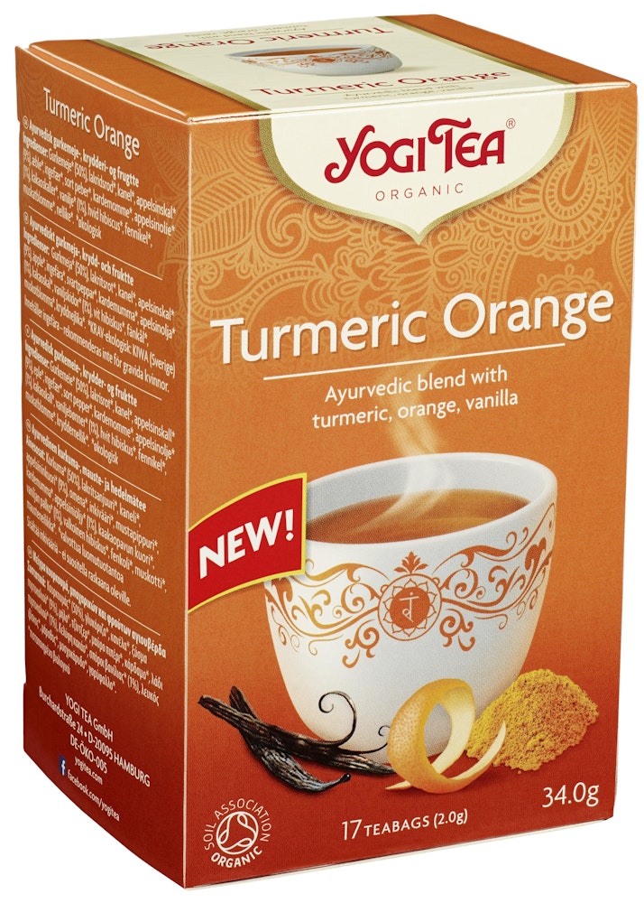 Yogi Tea Turmeric Orange Økologisk, 17 stk