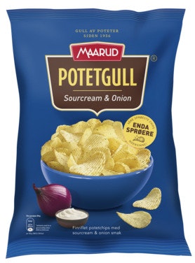 Maarud Potetgull Sourcream & Onion