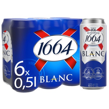 Bilde: © Kronenbourg / Oda Kronenbourg Kronenbourg 1664 Blanc 6 x 0,5l