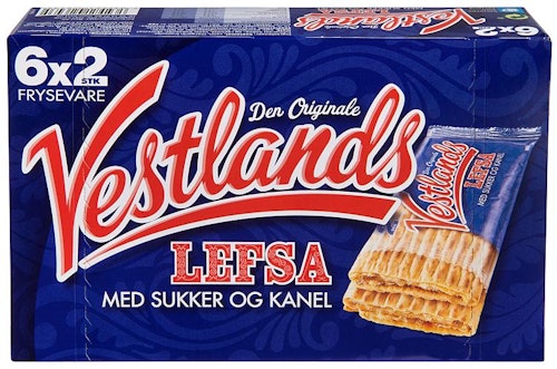 Vestlandslefsa Vestlandslefsa Kanel og Sukker 6 x 2 stk